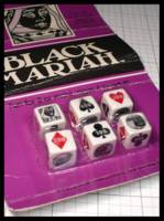 Dice : Dice - Poker Dice - Black Mariah by Mark of the Time 1985 - JA Collection Mar 2024